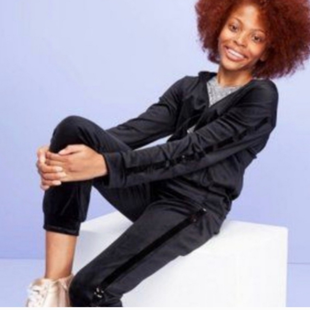 More Than Magic Velour Sequin Track Suit